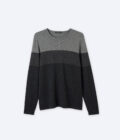 Stripe crew knit