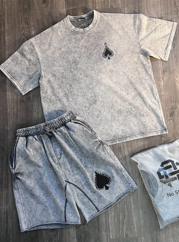 AcidWash Ace Of Hearts Set – Oversized Collection
