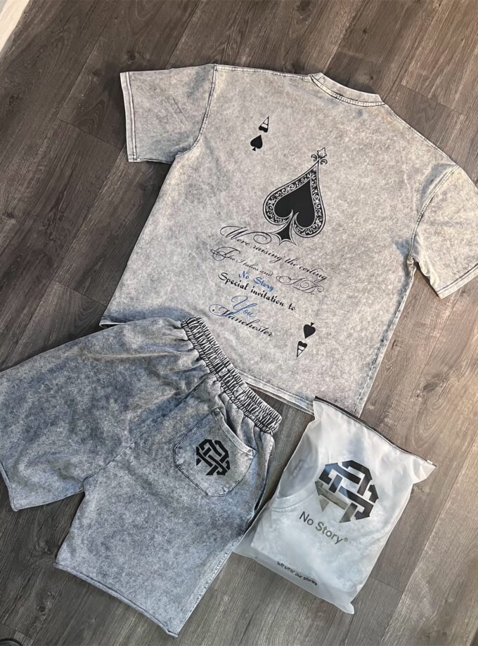 AcidWash Ace Of Hearts Set – Oversized Collection