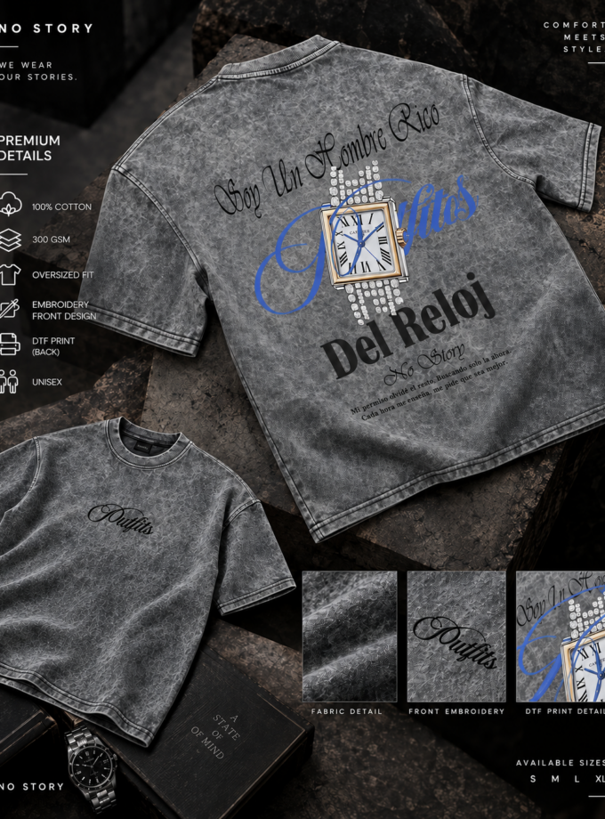 Soy Un Hombre Rico — Acid Oversized T-Shirt
